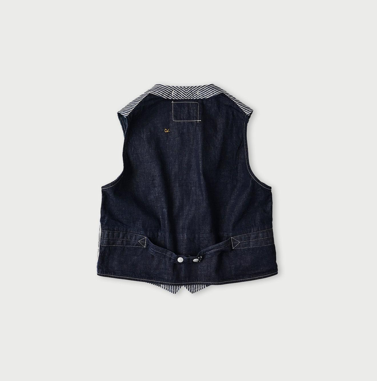 Rye Mugi Denim 908 Working Vest - 45R by 45rpm studio