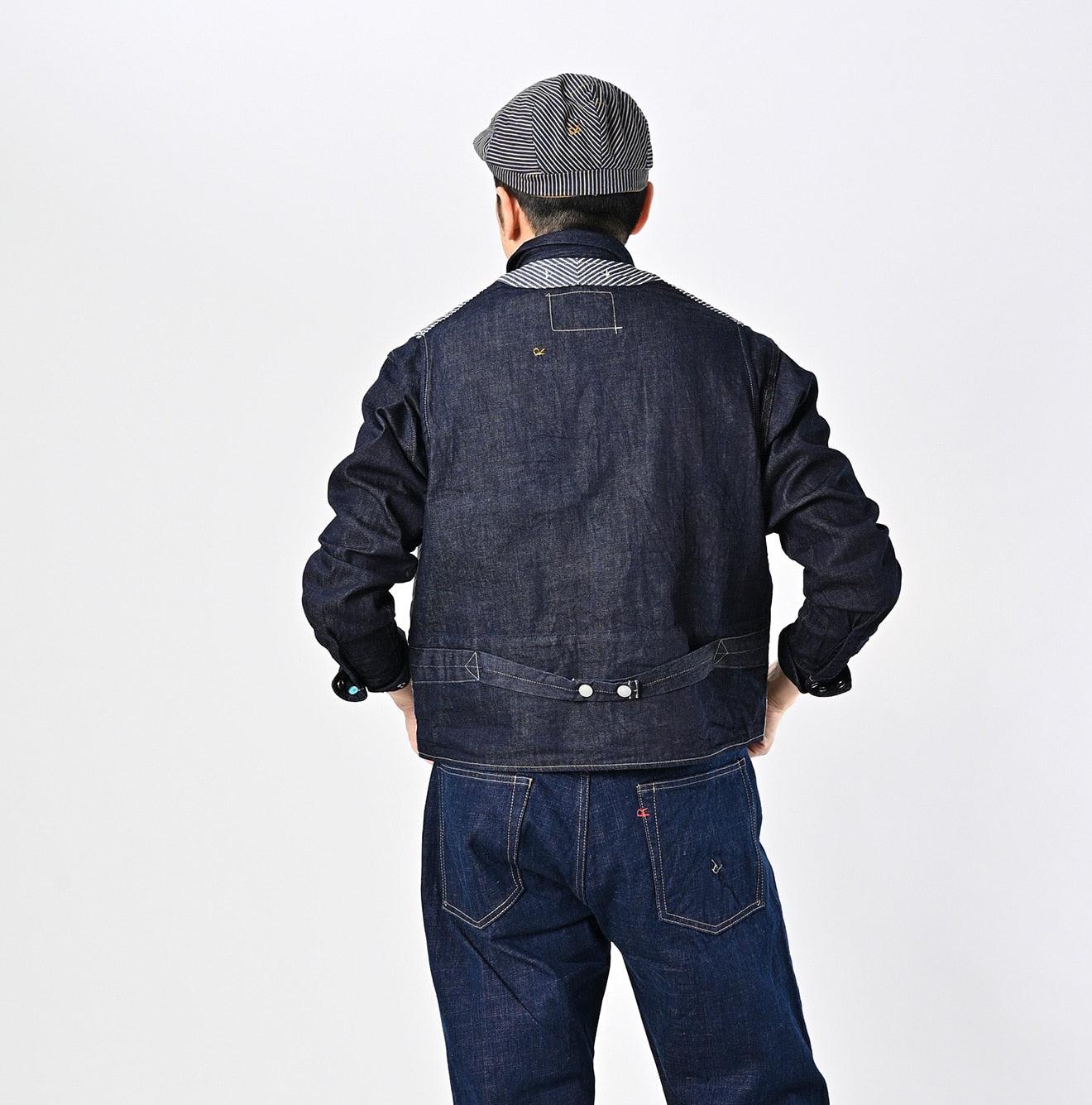 Rye Mugi Denim 908 Working Vest - 45R by 45rpm studio