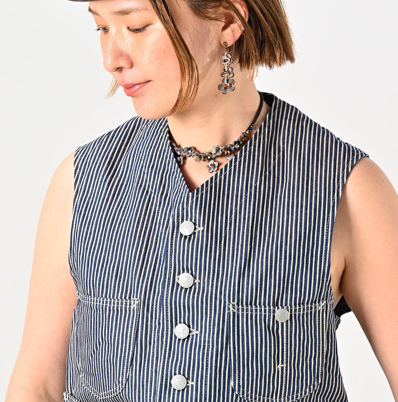 Rye Mugi Denim 908 Working Vest - 45R by 45rpm studio