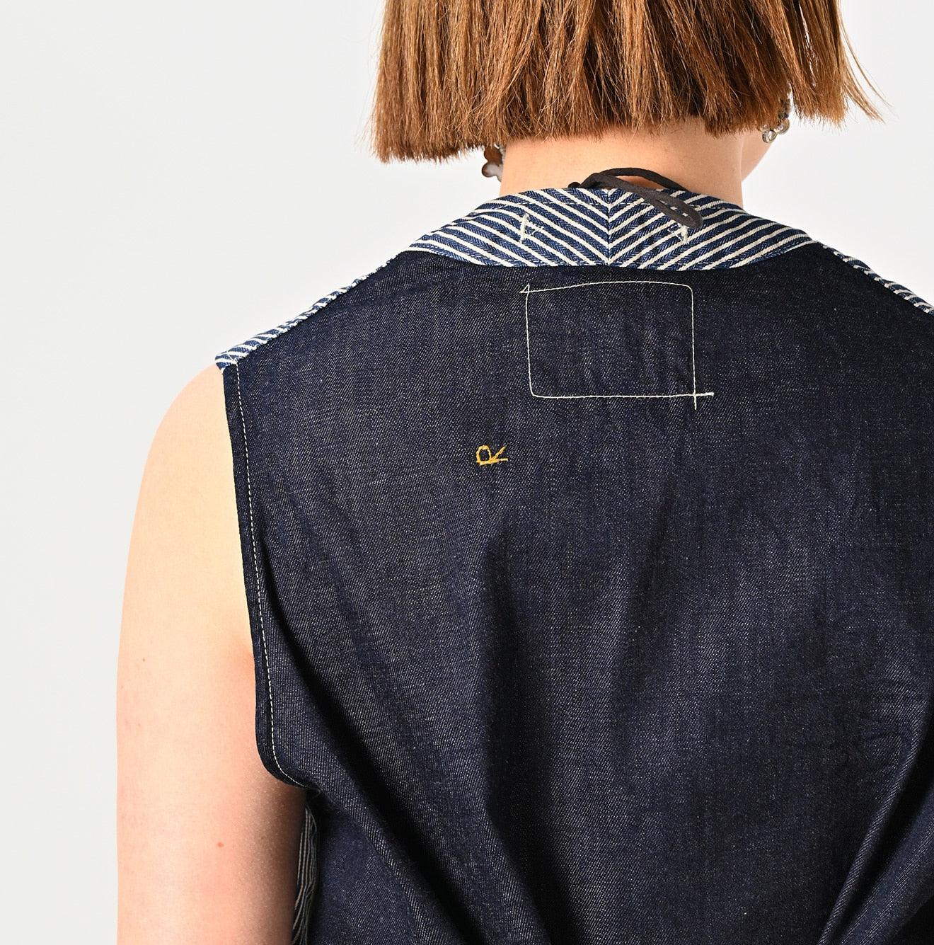 Rye Mugi Denim 908 Working Vest - 45R by 45rpm studio