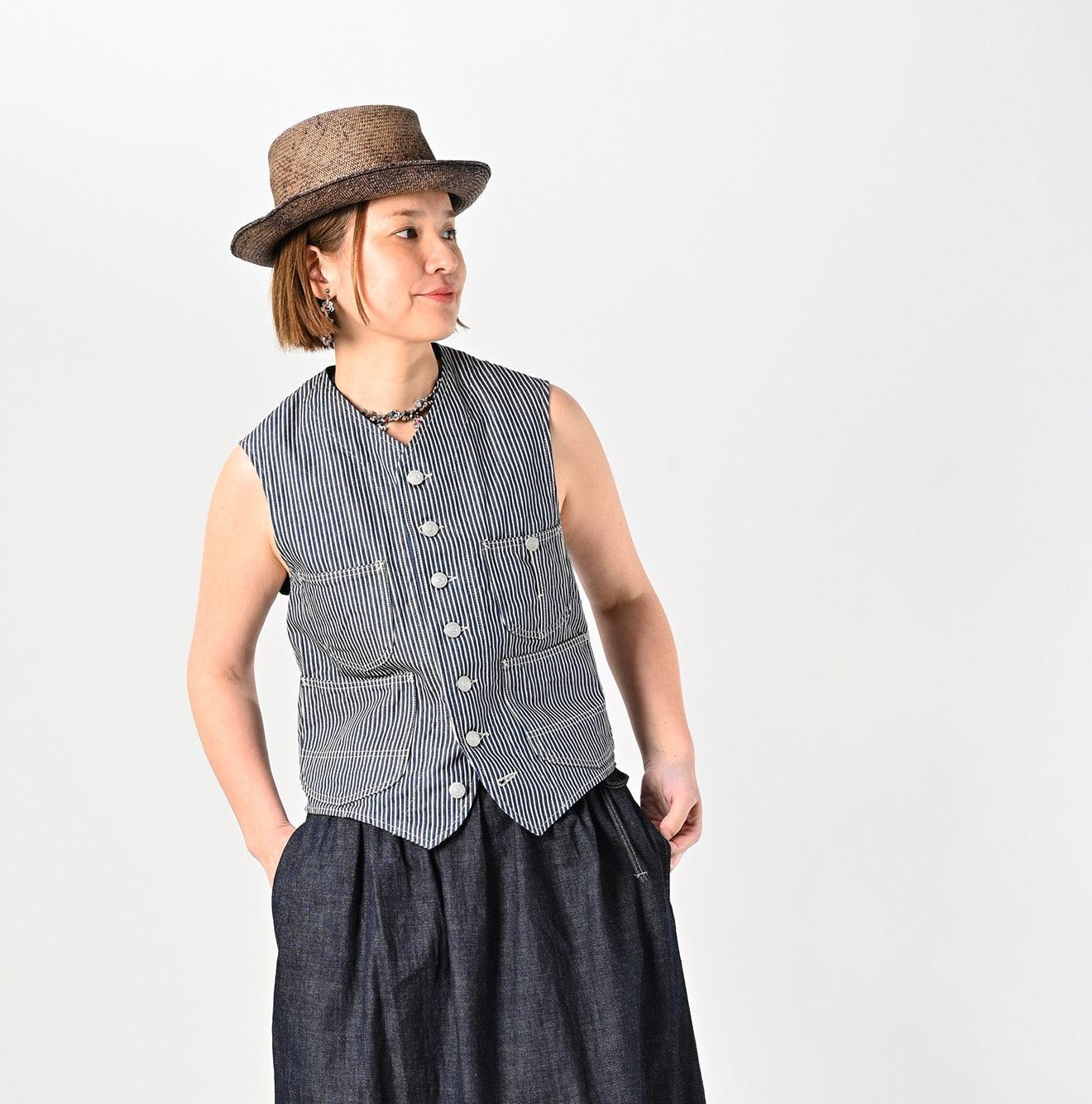 Rye Mugi Denim 908 Working Vest - 45R by 45rpm studio