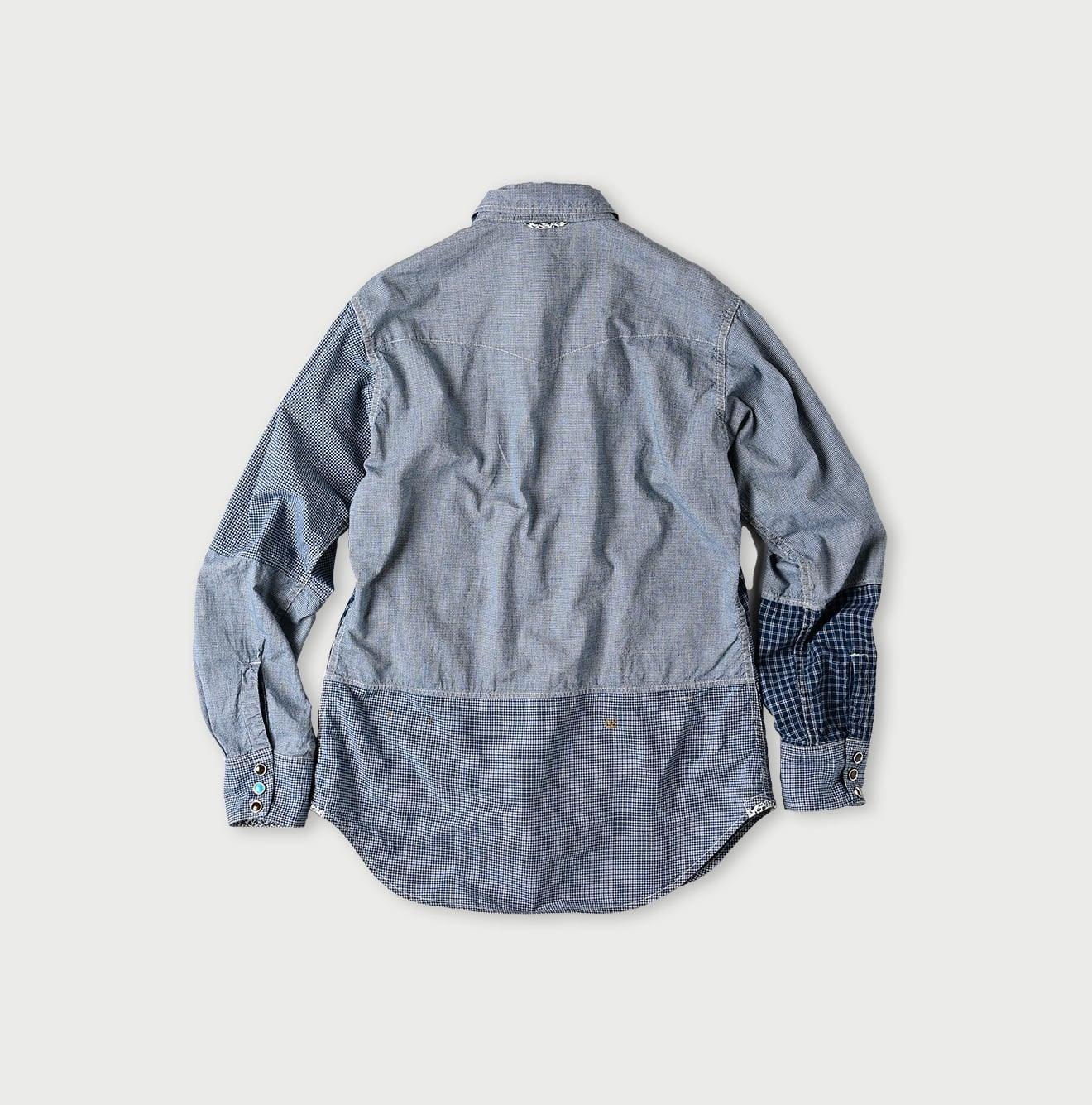 Indigo Patchwork 908 Eastern Shirt – 45R GLOBAL