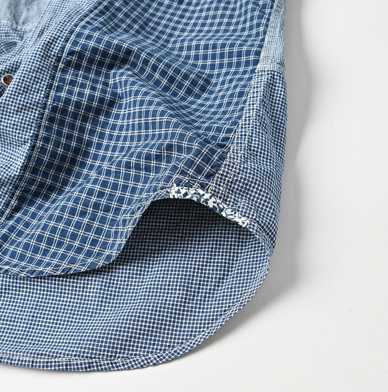 Indigo Patchwork 908 Eastern Shirt - 45R by 45rpm studio - Image 17