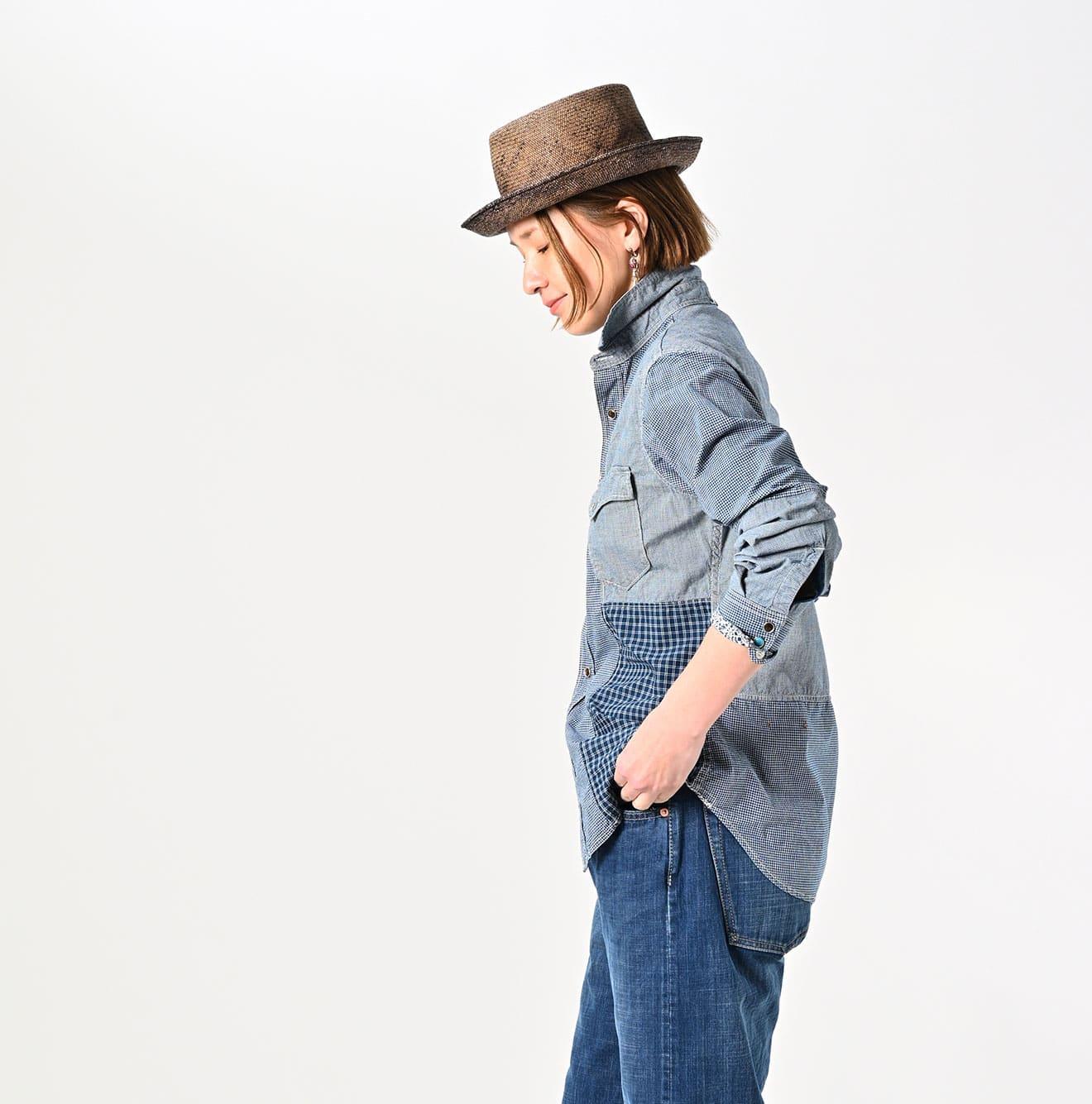 Indigo Patchwork 908 Eastern Shirt - 45R by 45rpm studio - Image 8