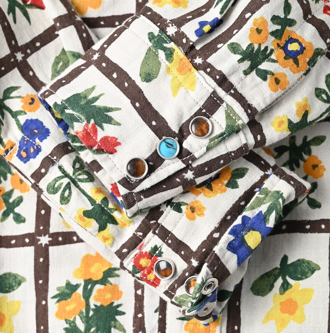 45R Khadi 908 Fleur Eastern Shirt