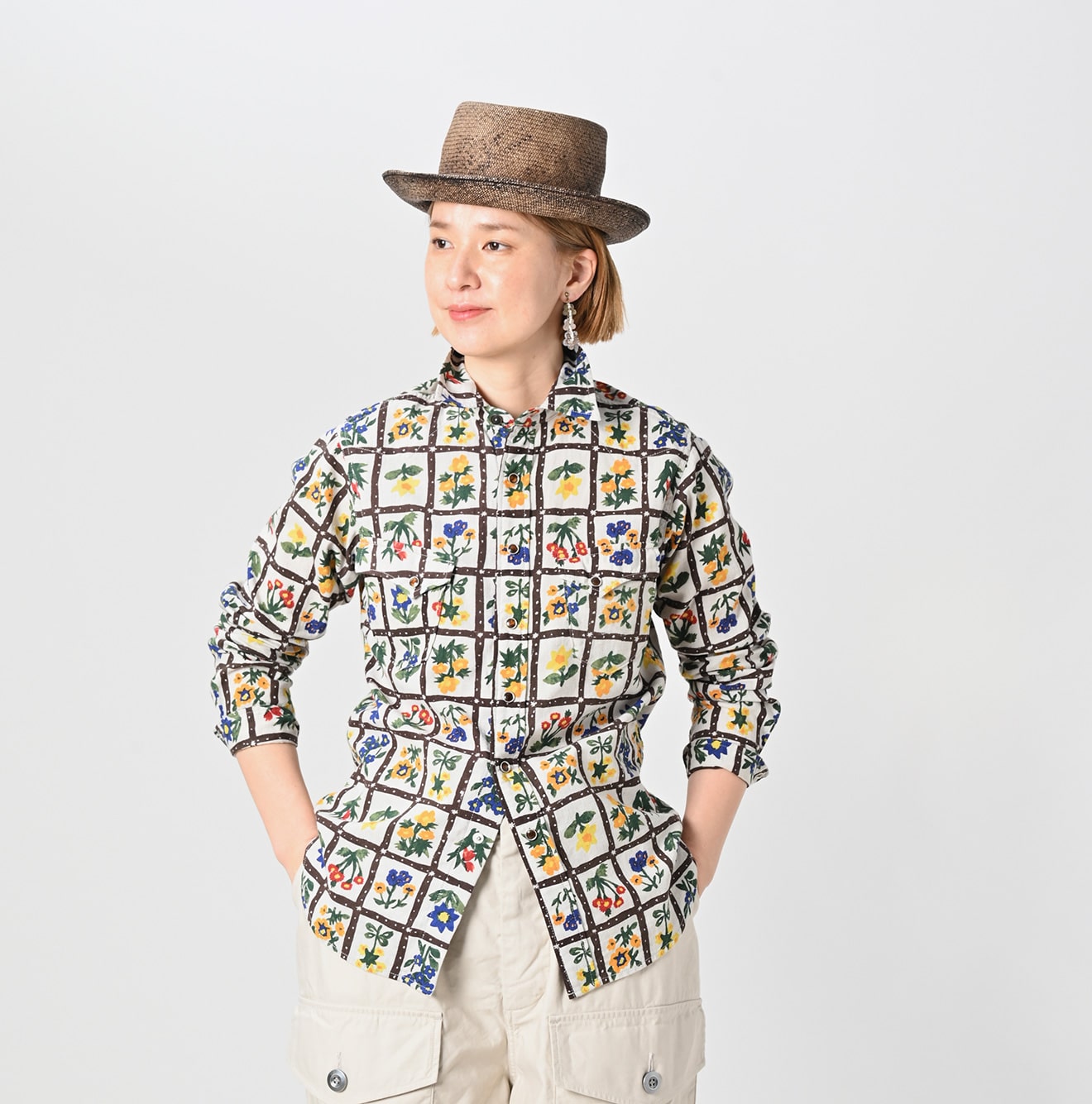 45R Khadi 908 Fleur Eastern Shirt