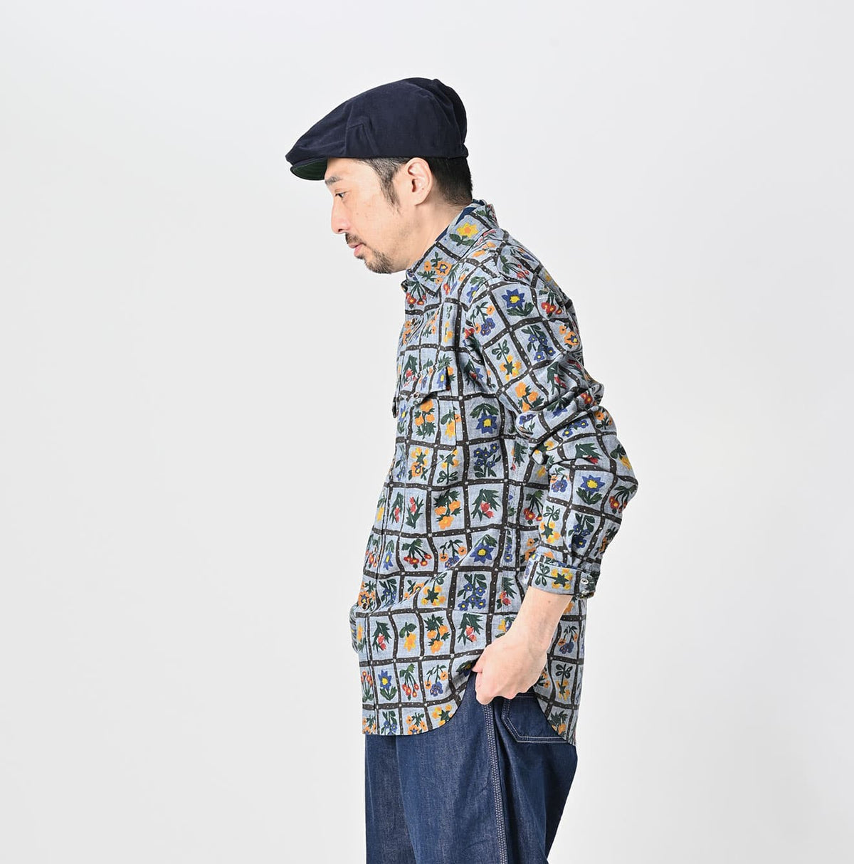 Khadi Dungaree 908 Fleur Eastern Shirt