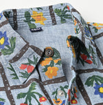 Khadi Dungaree 908 Fleur Eastern Shirt (Size 1)