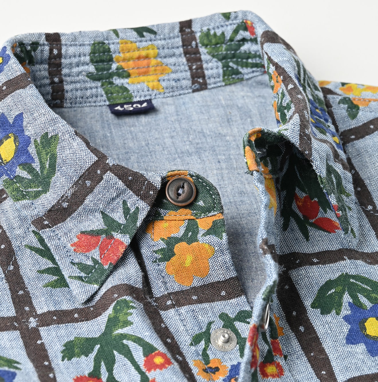 Khadi Dungaree 908 Fleur Eastern Shirt (Size 1) - Image 14