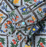 Khadi Dungaree 908 Fleur Eastern Shirt (Size 1)