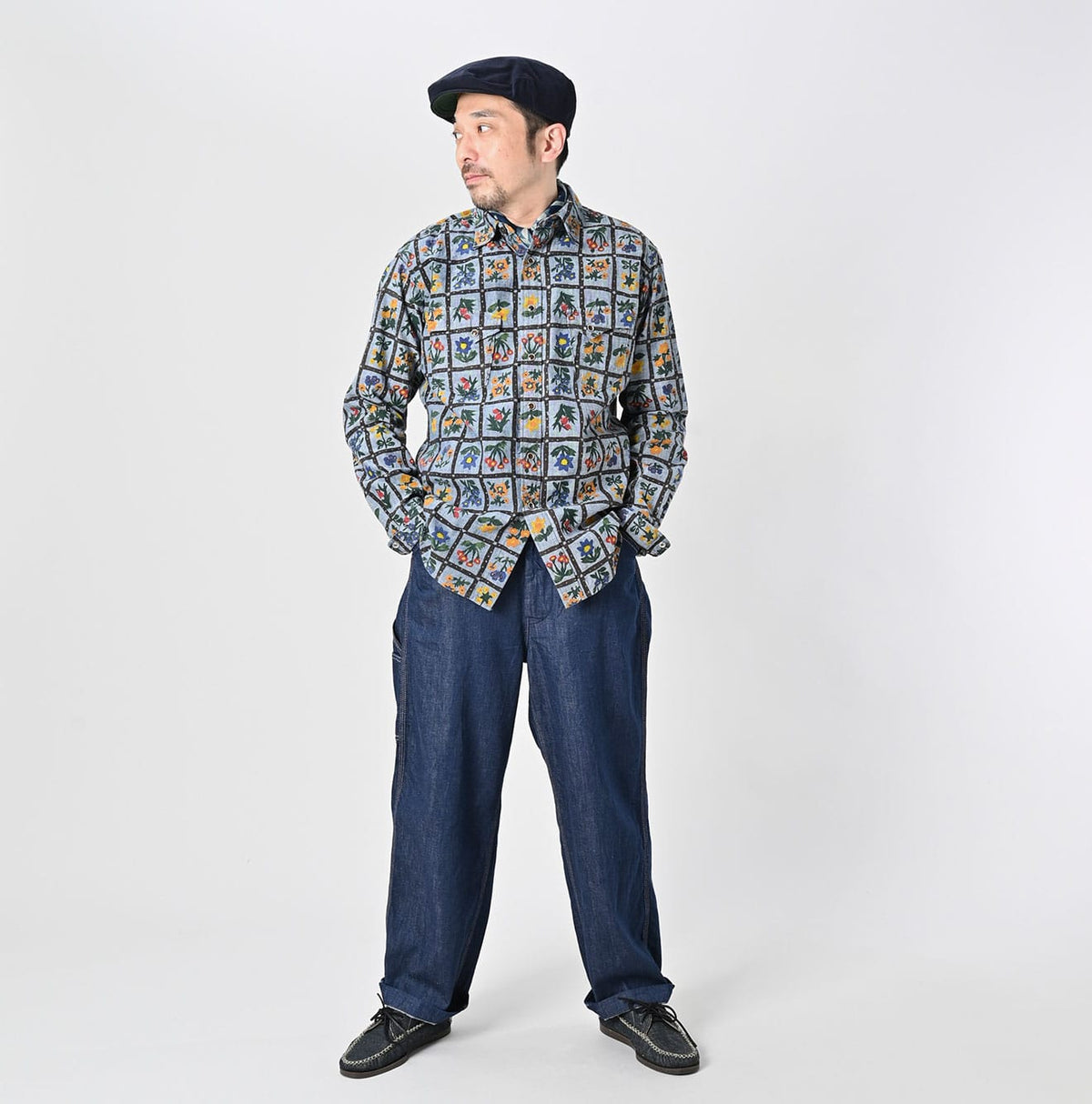Khadi Dungaree 908 Fleur Eastern Shirt