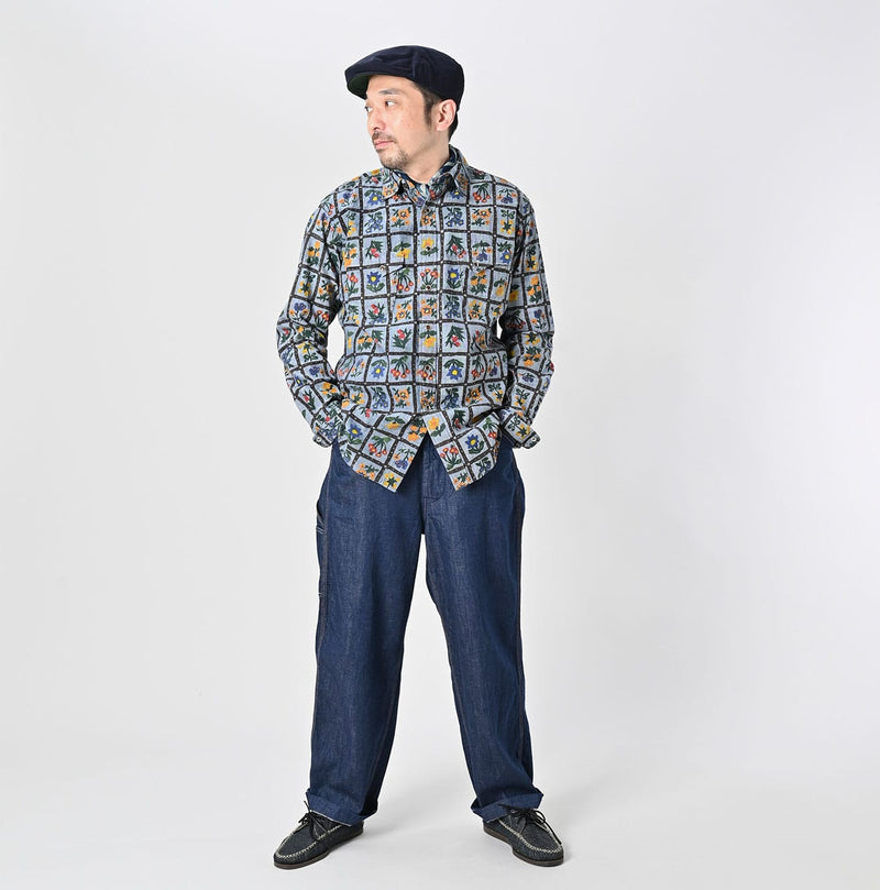 Khadi Dungaree 908 Fleur Eastern Shirt (Size 1) - Image 3