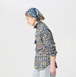 Khadi Dungaree 908 Fleur Eastern Shirt (Size 1)