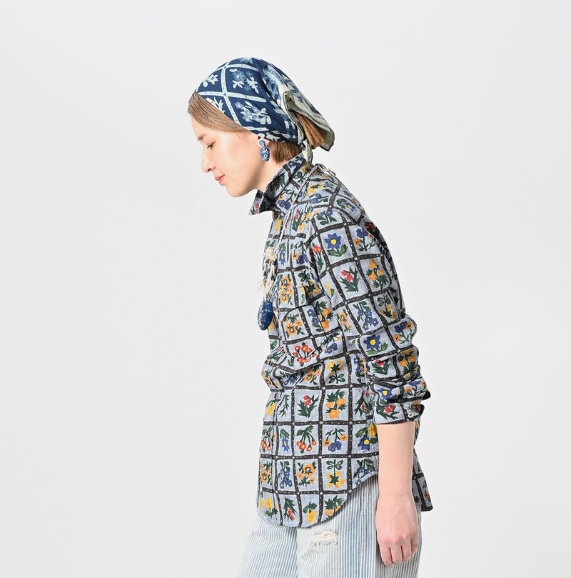 Khadi Dungaree 908 Fleur Eastern Shirt (Size 1) - Image 5