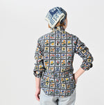 Khadi Dungaree 908 Fleur Eastern Shirt (Size 1)