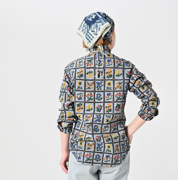 Khadi Dungaree 908 Fleur Eastern Shirt (Size 1)