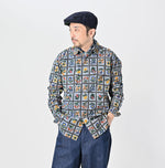 Khadi Dungaree 908 Fleur Eastern Shirt (Size 1)