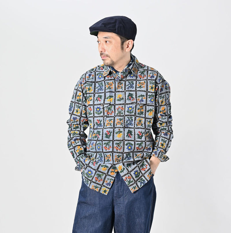 Khadi Dungaree 908 Fleur Eastern Shirt (Size 1) - Image 7