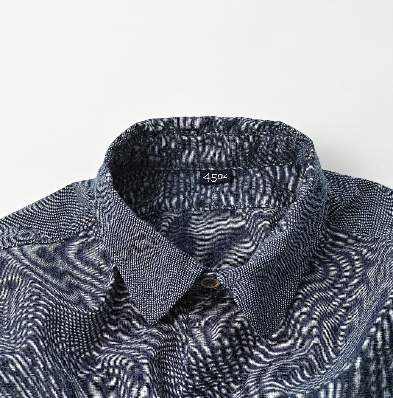 45R Indigo Hakeme 908 Grandpa Pullover Shirt