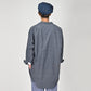 45R Indigo Hakeme 908 Grandpa Pullover Shirt