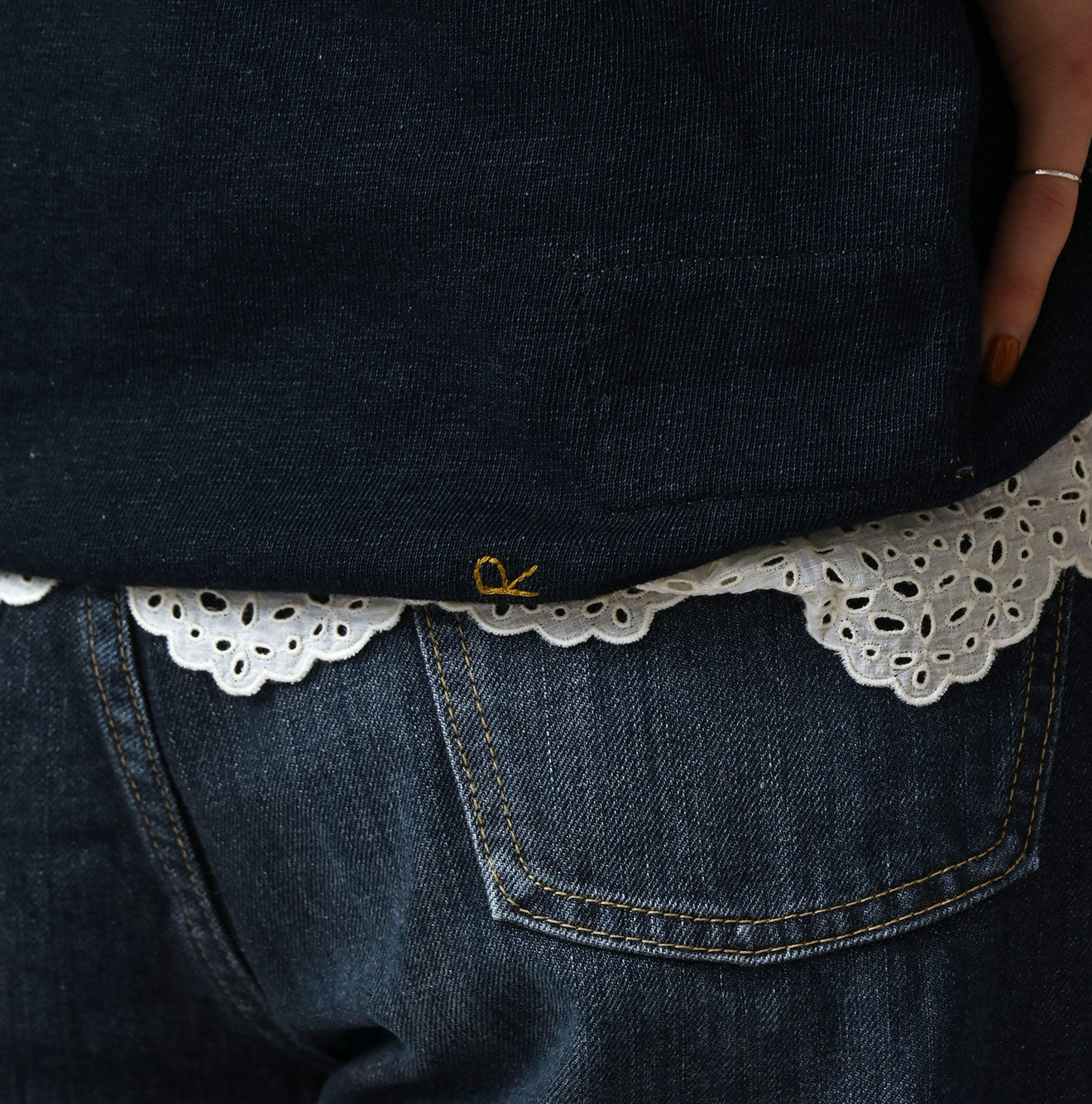 45R Indigo Cotton Fleece 908 Sweat - Image 16