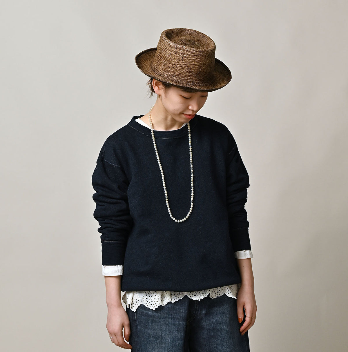 45R Indigo Cotton Fleece 908 Sweat