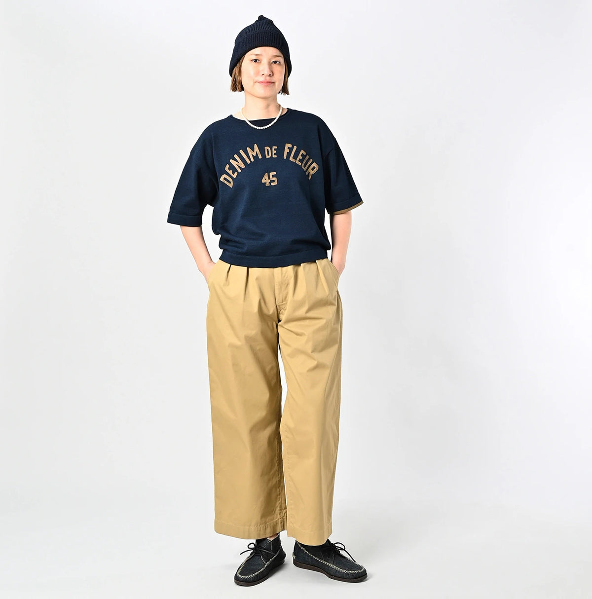 45R Indigo Knit-sewn 908 T-shirt - Image 3