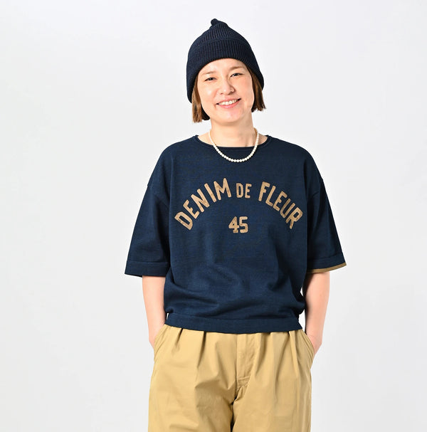45R Indigo Knit-sewn 908 T-shirt