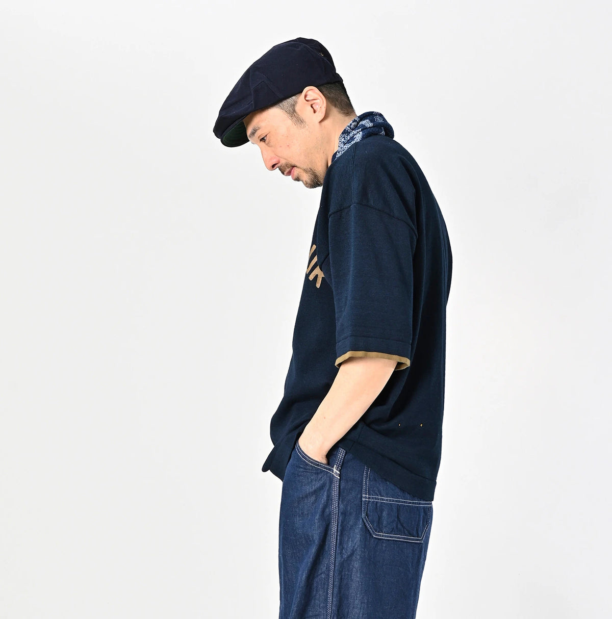 45R Indigo Knit-sewn 908 T-shirt