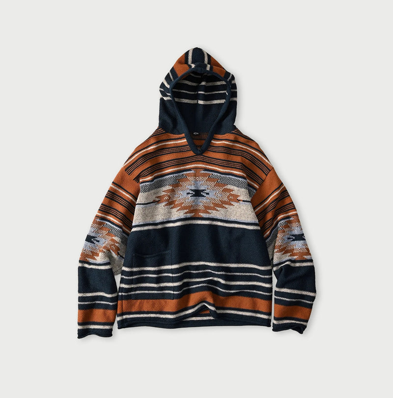 45R Indigo Native Jacquard 908 Hoodie - Image 1