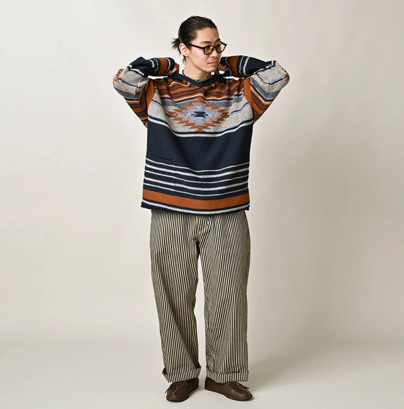 45R Indigo Native Jacquard 908 Hoodie - Image 2