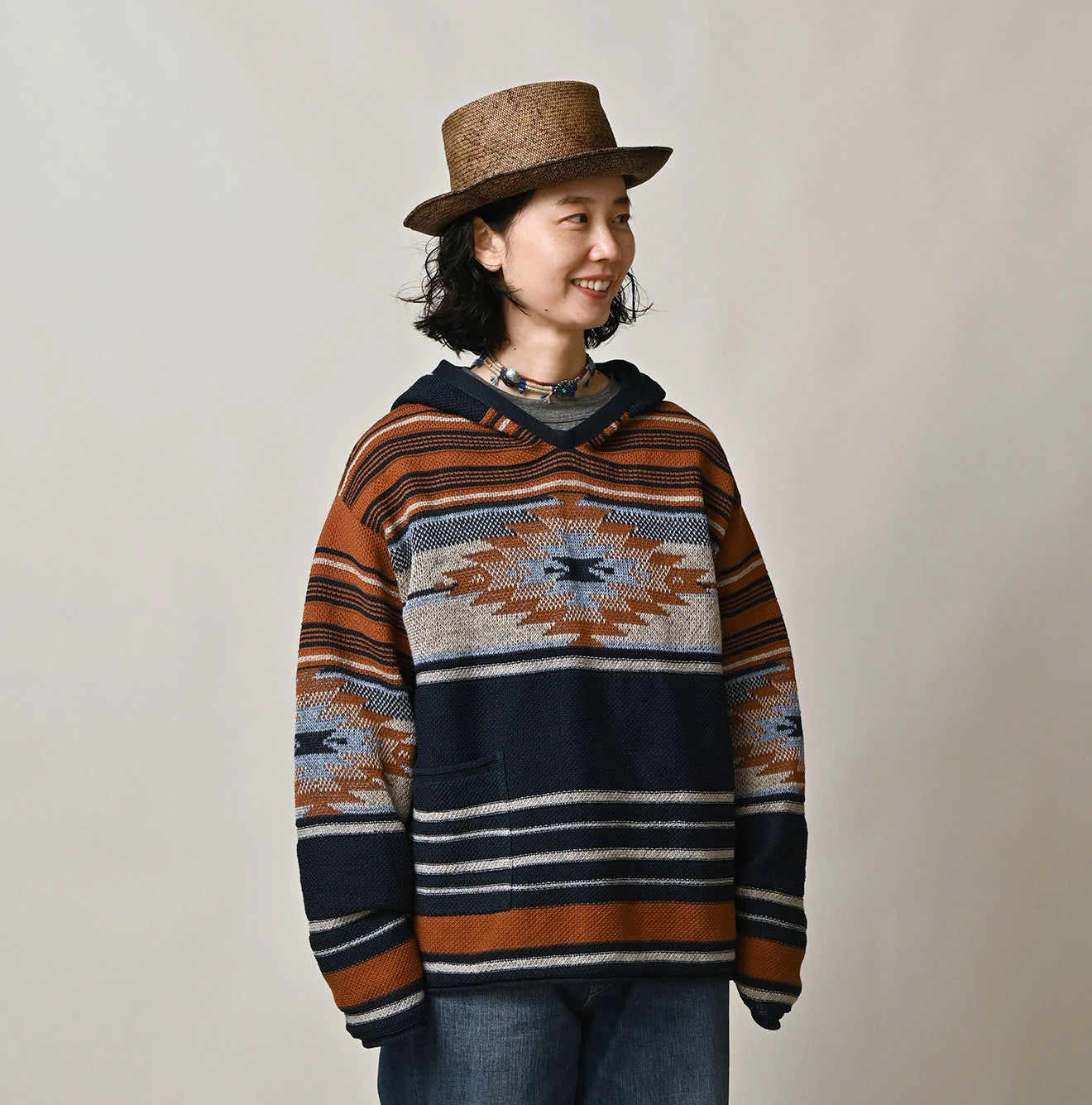 45R Indigo Native Jacquard 908 Hoodie - Image 10