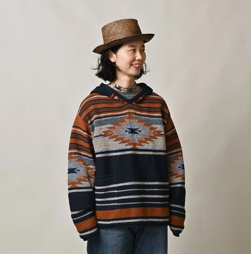 45R Indigo Native Jacquard 908 Hoodie - Image 10