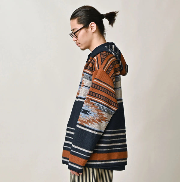 45R Indigo Native Jacquard 908 Hoodie