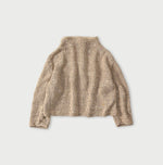 45R Linen Gima Patchwork Uma Sweater (White Top-Dyed)