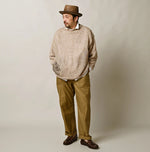 45R Linen Gima Patchwork Uma Sweater (White Top-Dyed)