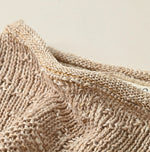 45R Linen Gima Patchwork Uma Sweater (White Top-Dyed)
