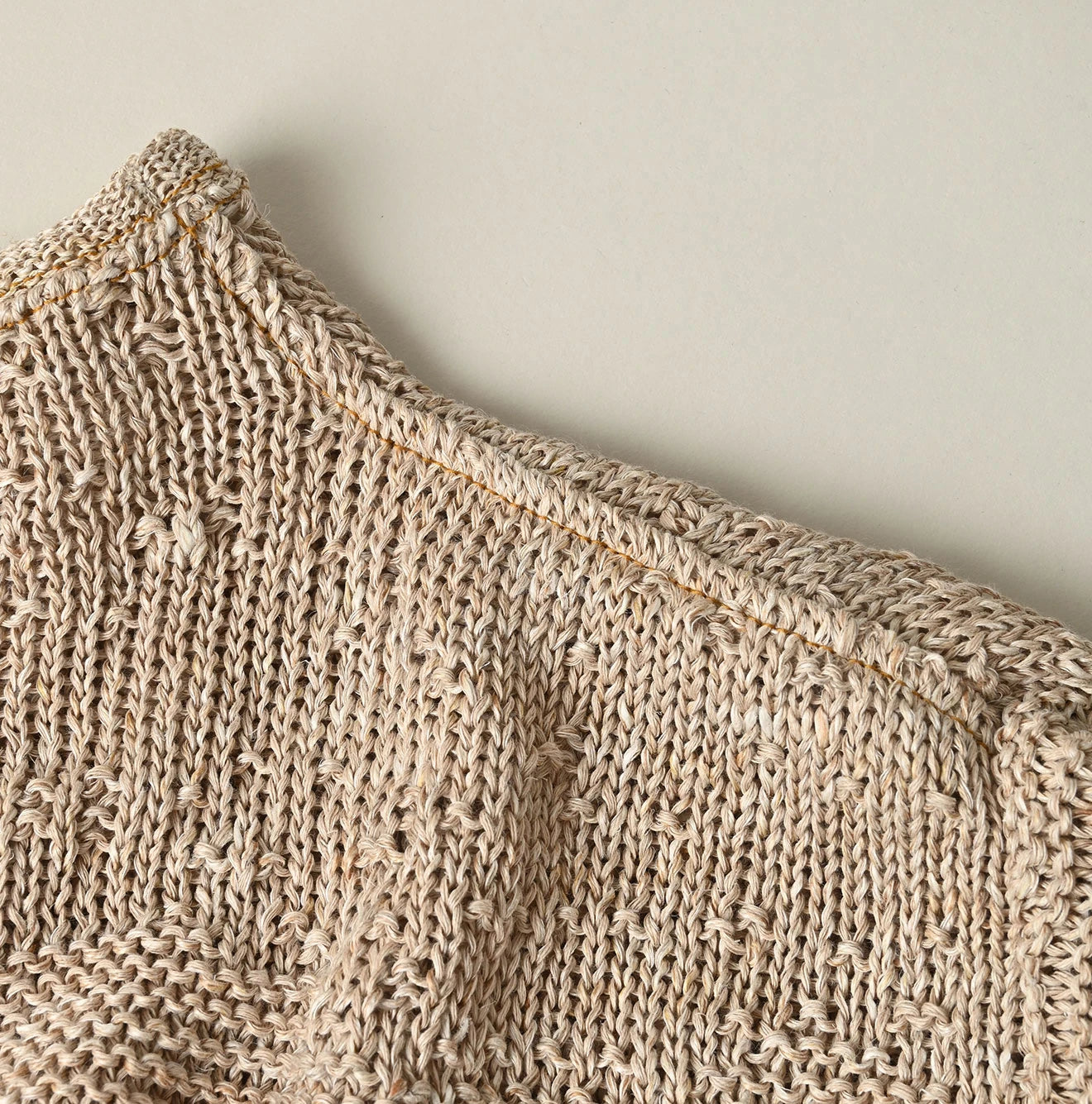 45R Linen Gima Patchwork Uma Sweater (White Top-Dyed) - Image 21