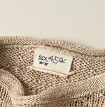 45R Linen Gima Patchwork Uma Sweater (White Top-Dyed)