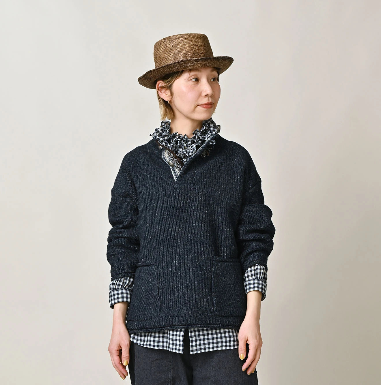 45R Indigo Knit-sewn 908 Sweater - Image 8