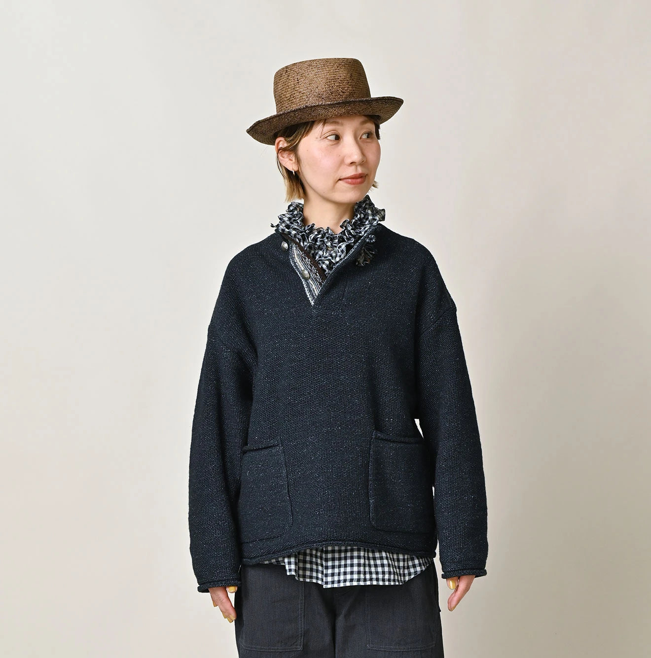 45R Indigo Knit-sewn 908 Sweater - Image 11