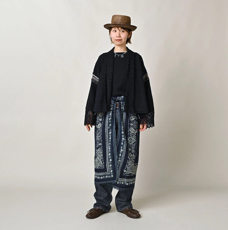 45R Indigo Botanical Print FUROSHIKii - Image 5