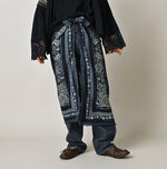 45R Indigo Botanical Print FUROSHIKii