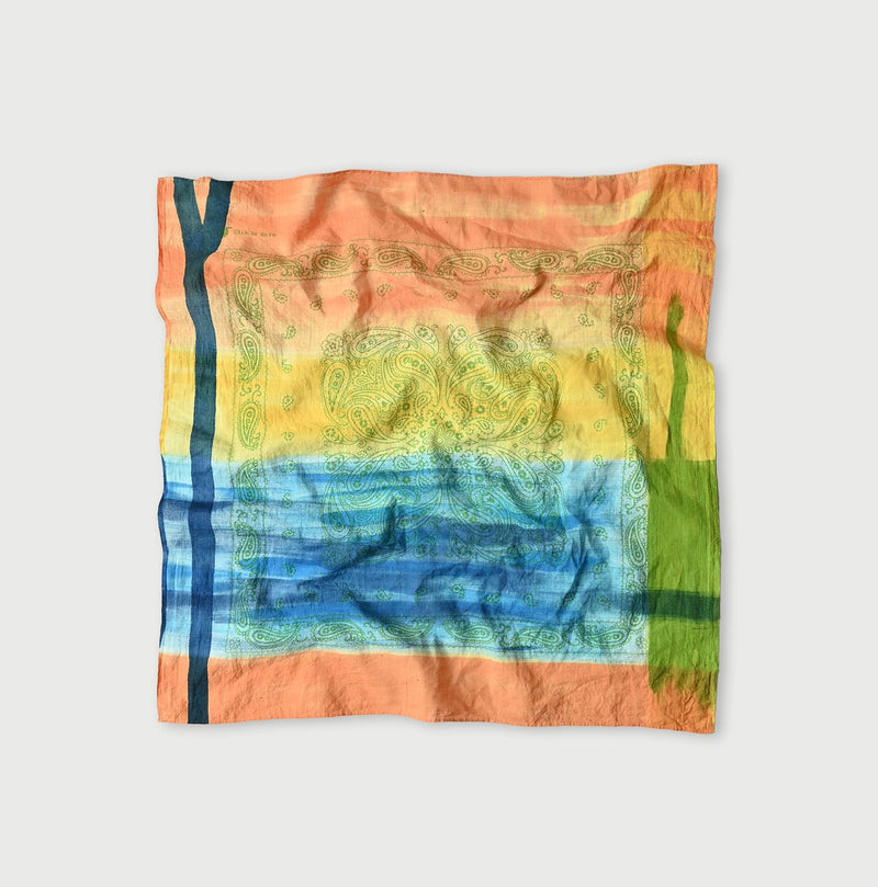 45R Khadi Hand Printed Bandana - Image 2