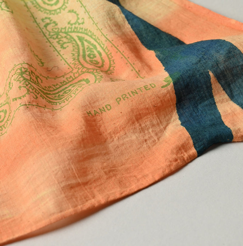 45R Khadi Hand Printed Bandana - Image 9