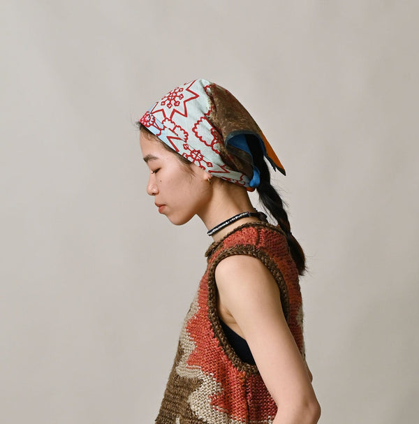 45R Khadi Hand Printed Bandana