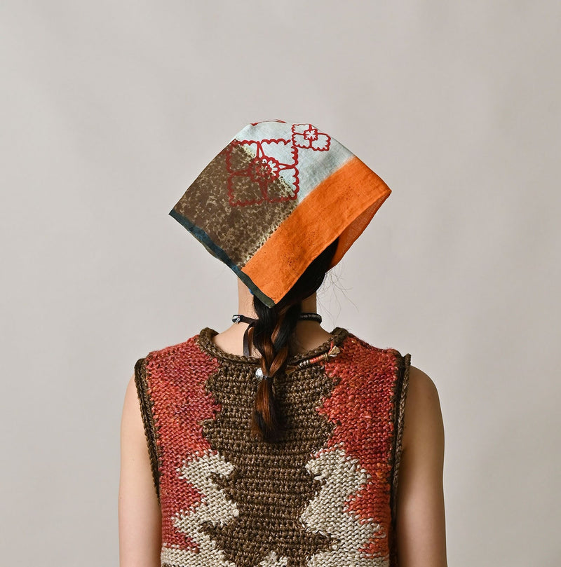 45R Khadi Hand Printed Bandana - Image 5