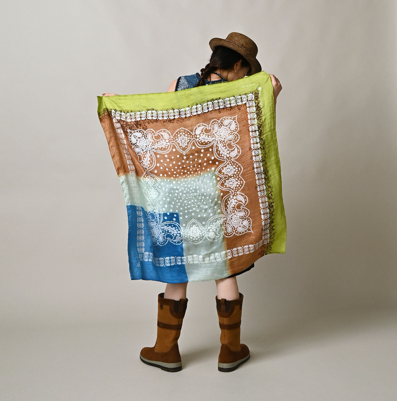 45R Khadi Hand Printed FUROSHIKii - Image 3