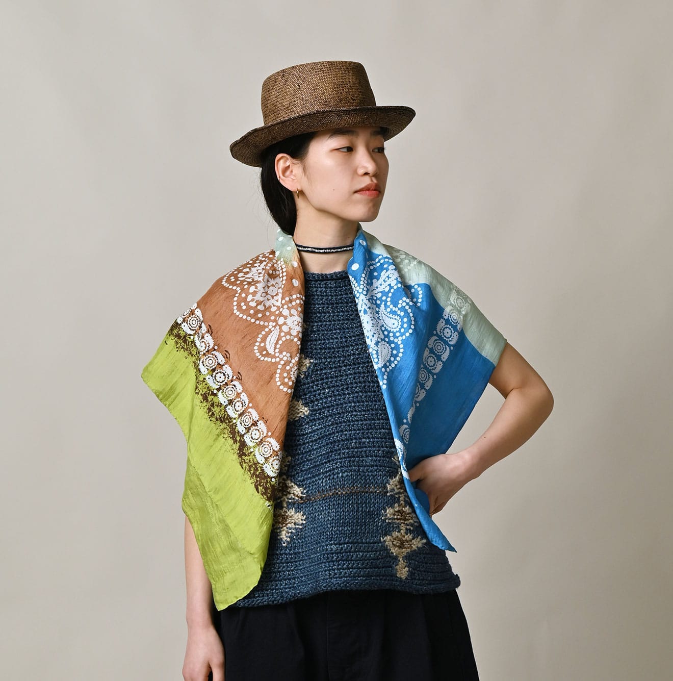 45R Khadi Hand Printed FUROSHIKii - Image 4