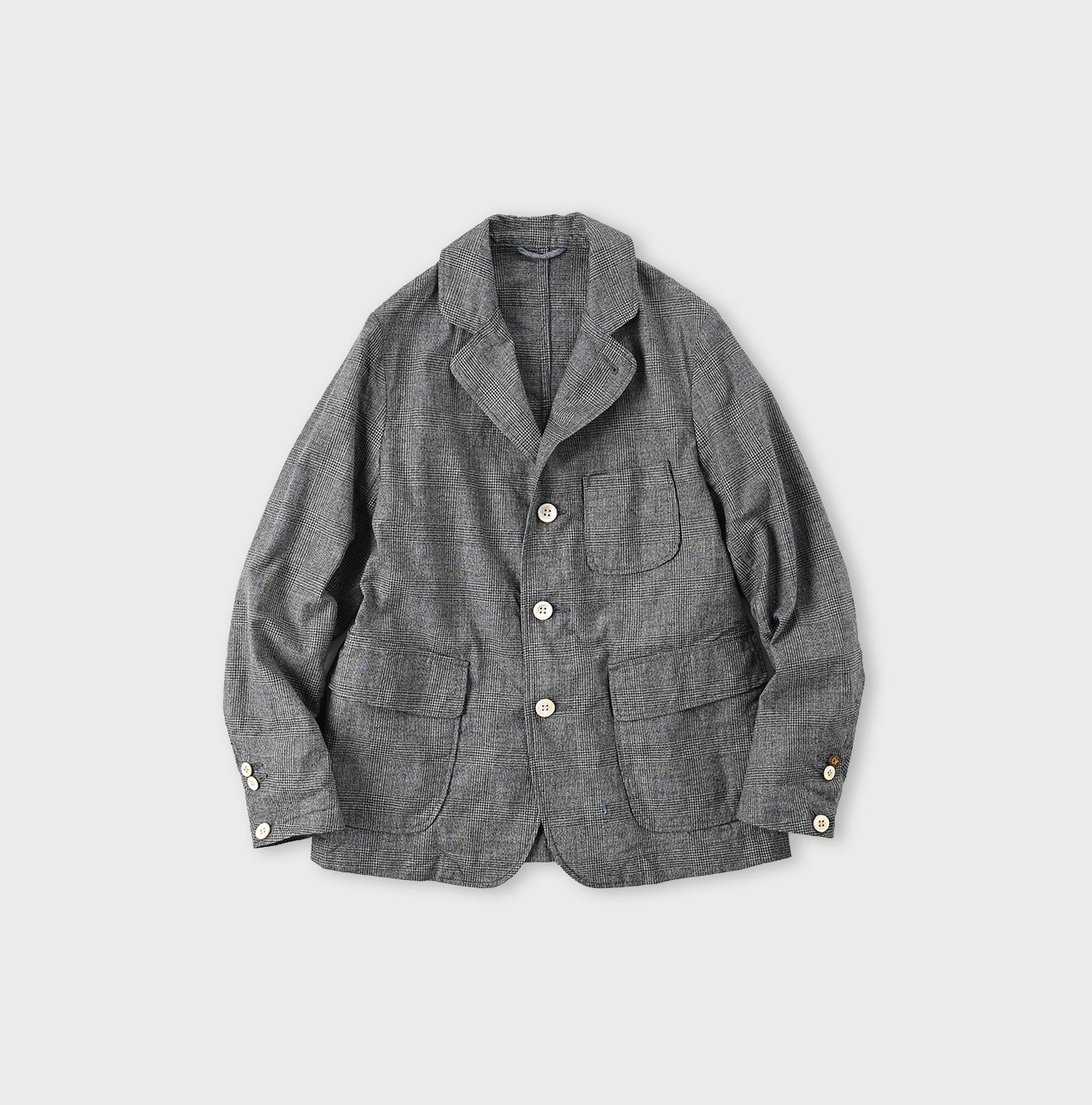 Indigo Yorimoku Cotton Tweed 908 Blazer - 45R by 45rpm studio